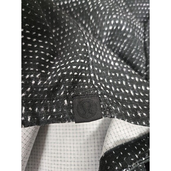 Lululemon Airing Easy Stand Collar Shirt Digital Drift Green Black Men’s Size XL - Picture 4 of 6